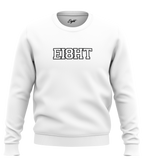 SWEAT-SHIRT COL ROND | "EIGHT SCHOOL" - Blanc/Noir