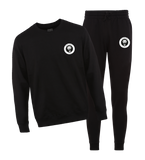 ENSEMBLE SWEAT COL ROND | "SINGAM" - Noir/Blanc