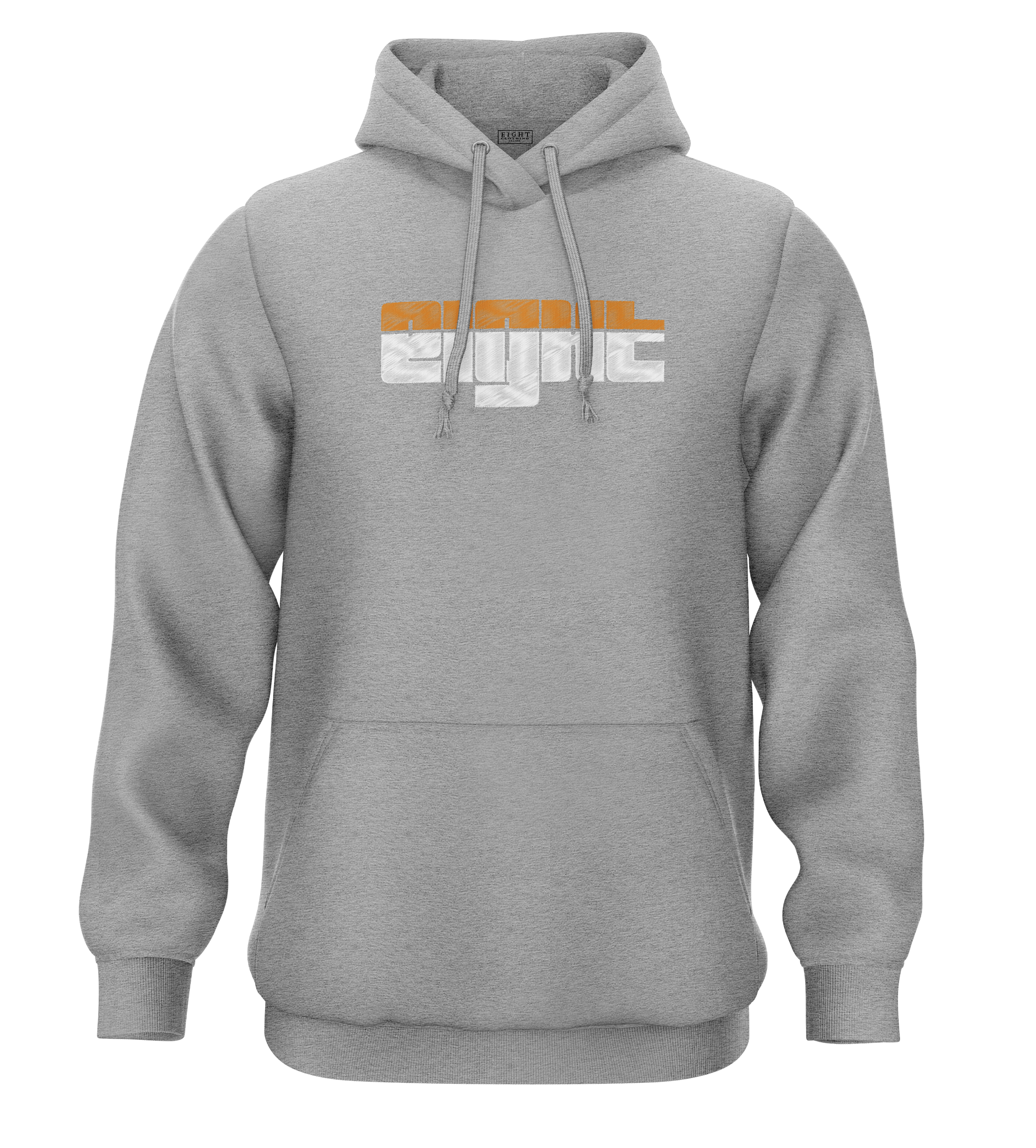 SWEAT-CAPUCHE | "SUNSET" - Gris/Blanc/Orange