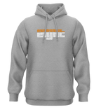 SWEAT-CAPUCHE | "SUNSET" - Gris/Blanc/Orange