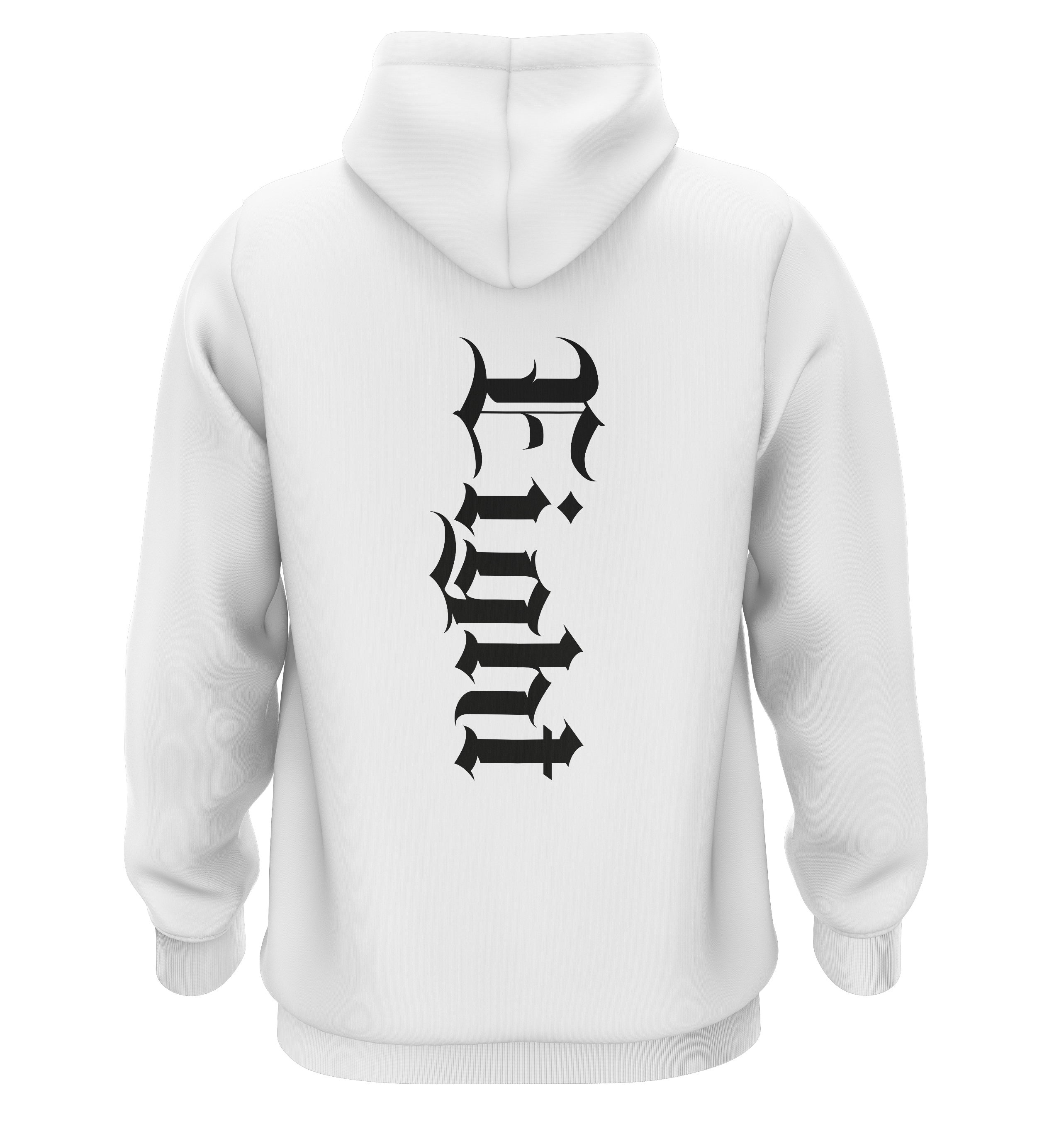 SWEAT-CAPUCHE | "GOATIK" - Blanc/Noir