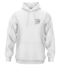 SWEAT-CAPUCHE | "OCTO" - Blanc/Noir