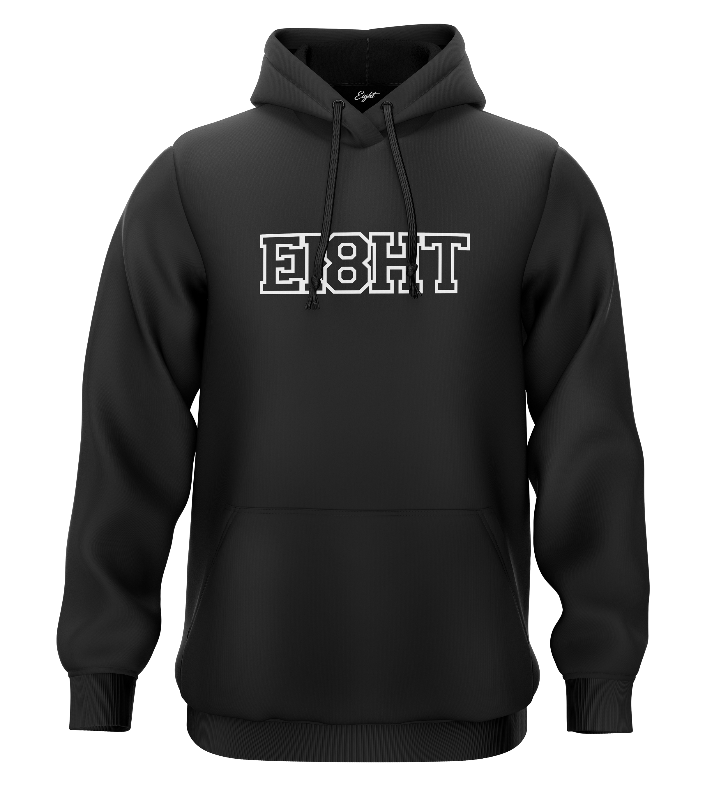 SWEAT-CAPUCHE | "EIGHT SCHOOL" - Noir/Blanc