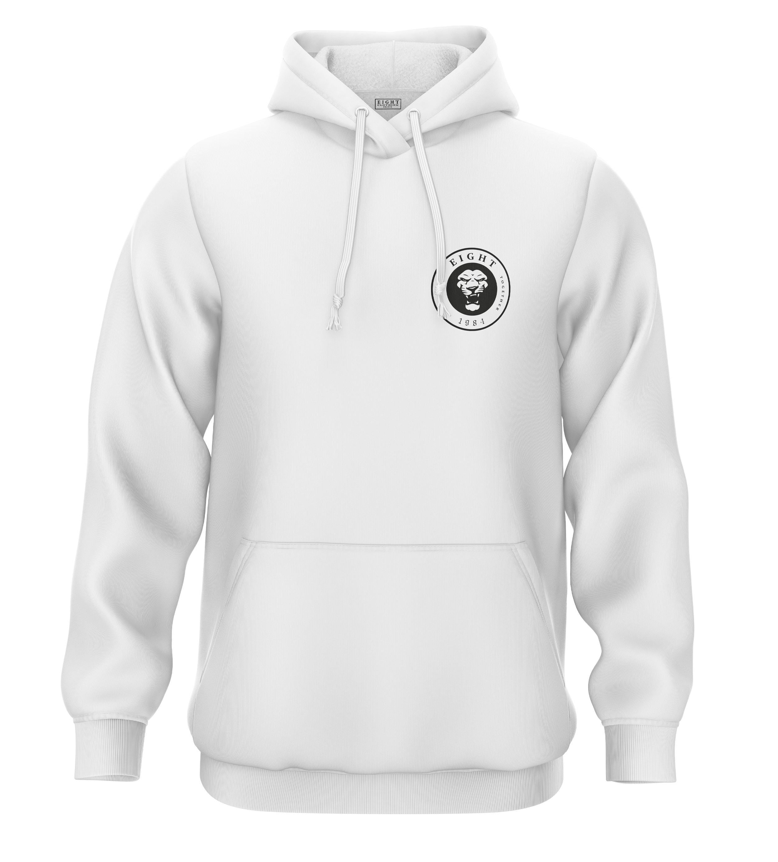 SWEAT-CAPUCHE | "SINGAM" - Blanc/Noir
