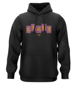 SWEAT-CAPUCHE | "FRATERNITE" - Noir/Violet/Jaune