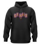 SWEAT-CAPUCHE | "FRATERNITE" - Noir/Violet/Jaune