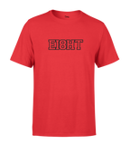 T-SHIRT | "EIGHT SCHOOL" - Rouge/Noir
