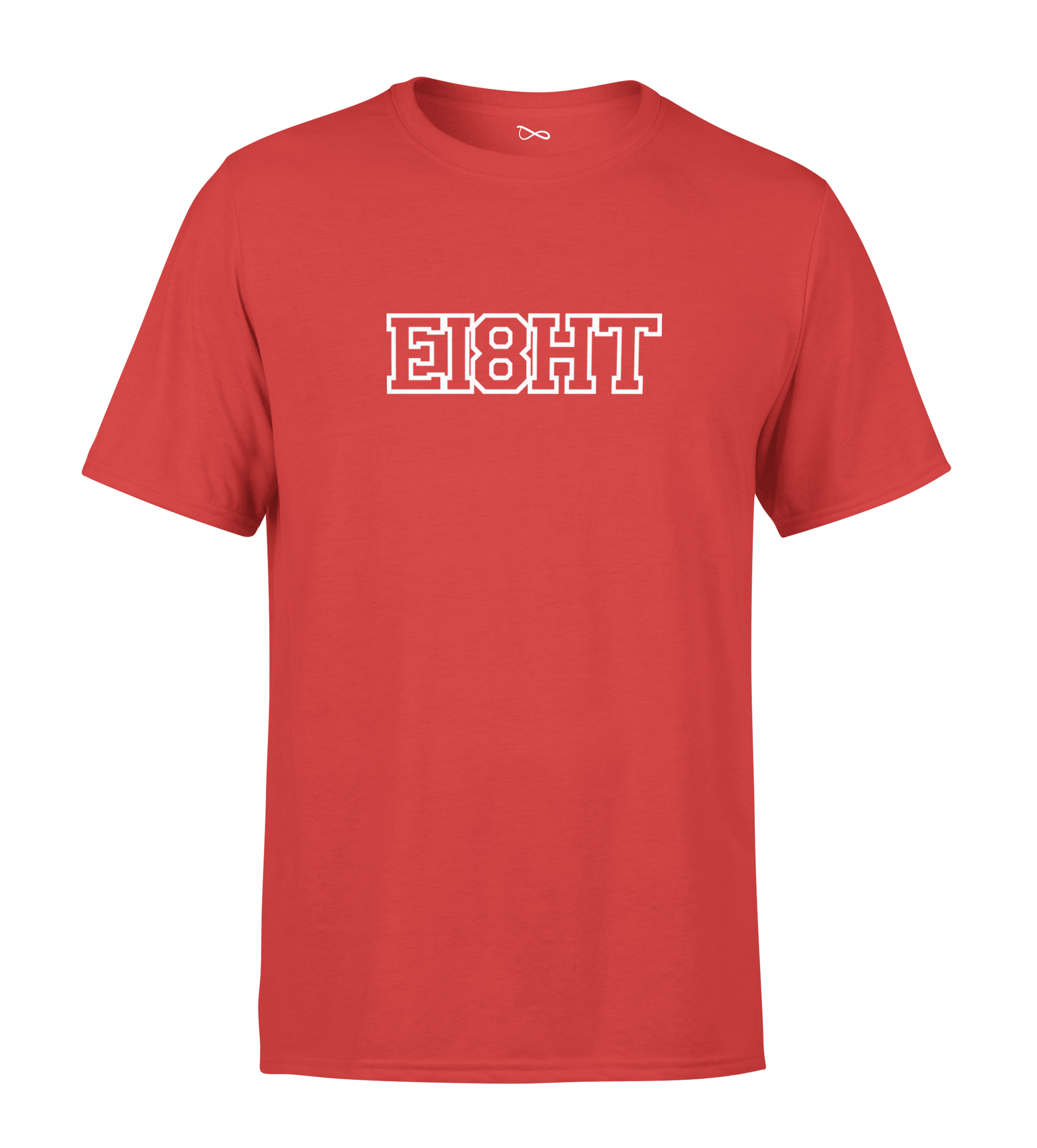 T-SHIRT | "EIGHT SCHOOL" - Rouge/Blanc