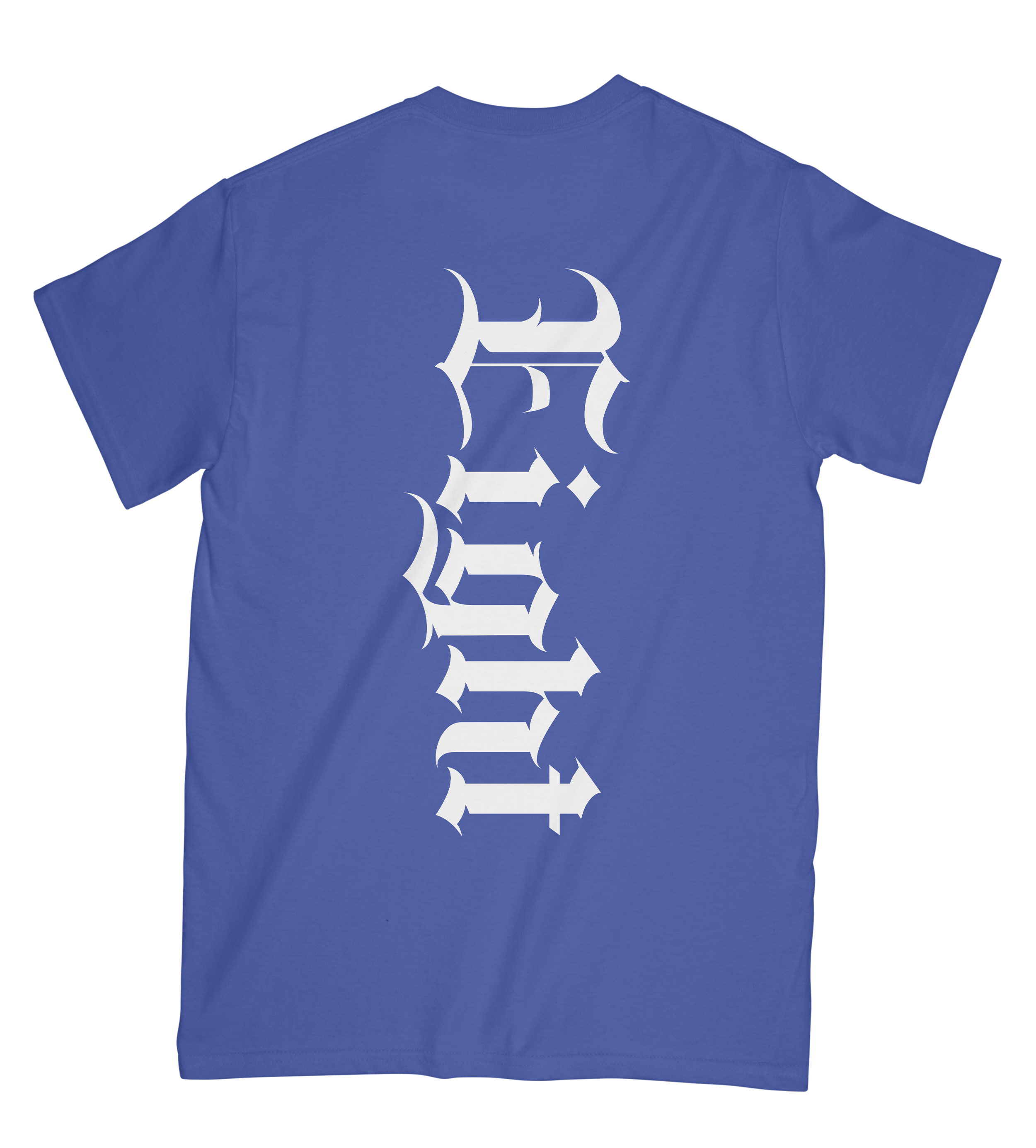 T-SHIRT | "GOATIK" - Bleu Royal/Blanc