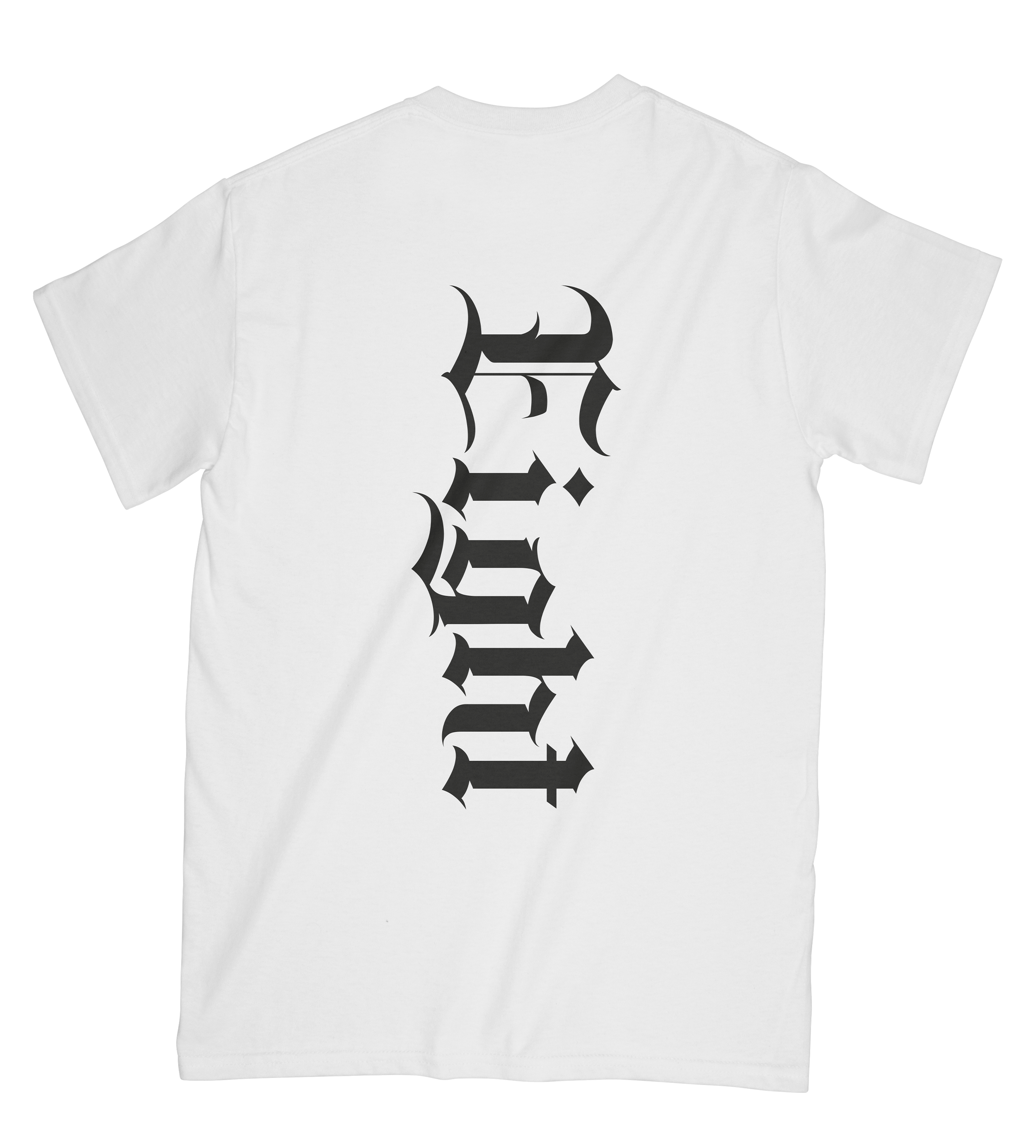 T-SHIRT | "GOATIK" - Blanc/noir