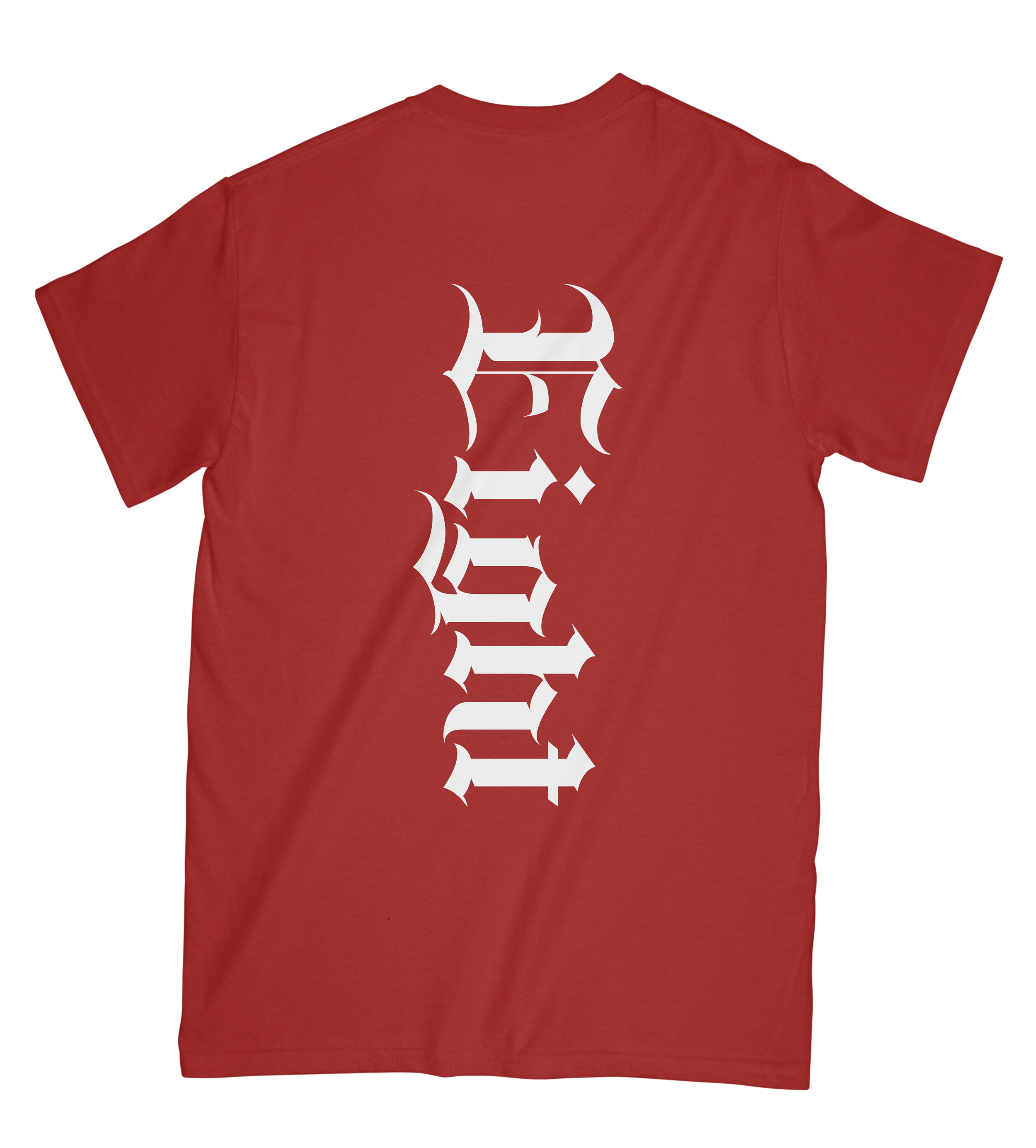 T-SHIRT | "GOATIK" - Rouge/Blanc