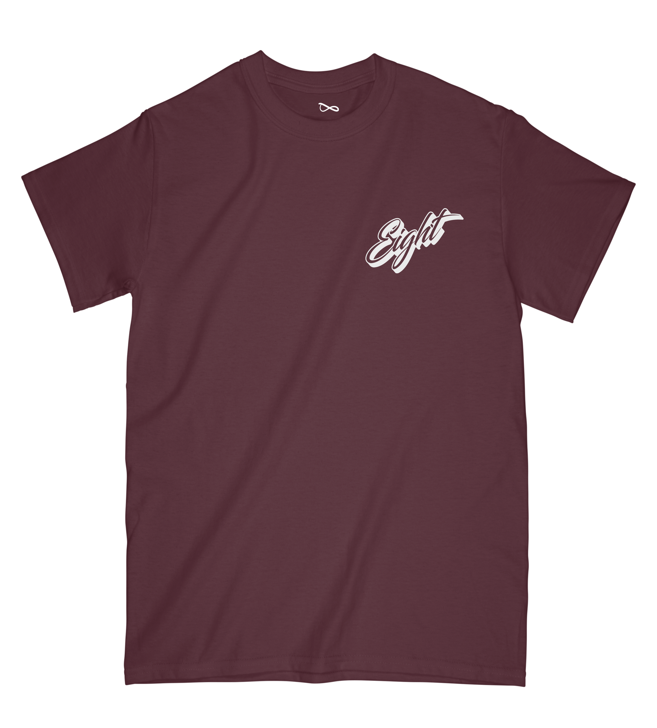 T-SHIRT | "HEART" - Bordeaux/Blanc