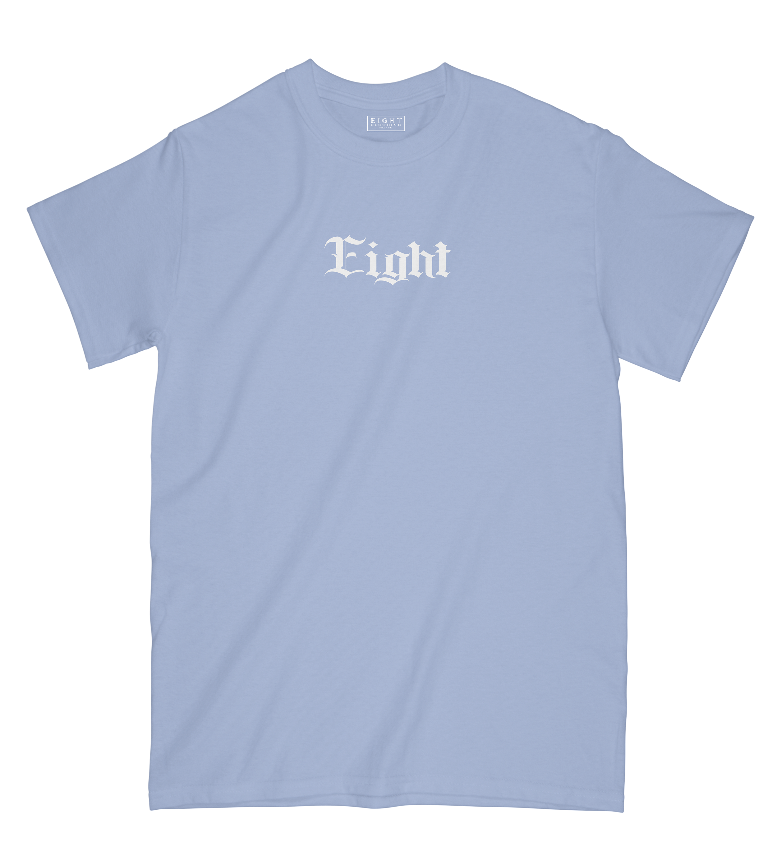 T-SHIRT | "GOATIK" - Bleu Ciel/Blanc