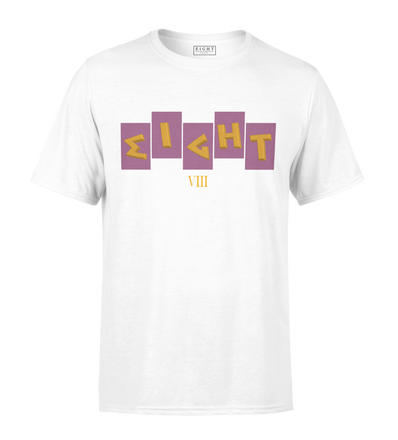 T-SHIRT | "FRATERNITE" - Blanc/Violet/Jaune