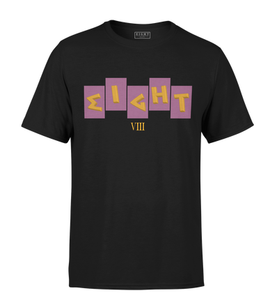 T-SHIRT | "FRATERNITE" - Noir/Violet/Jaune
