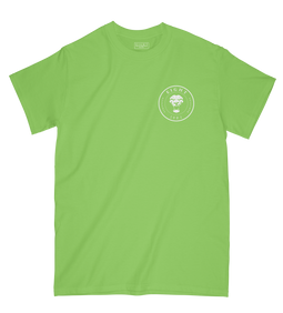 T-SHIRT | "SINGAM" - Vert Fluo/Blanc