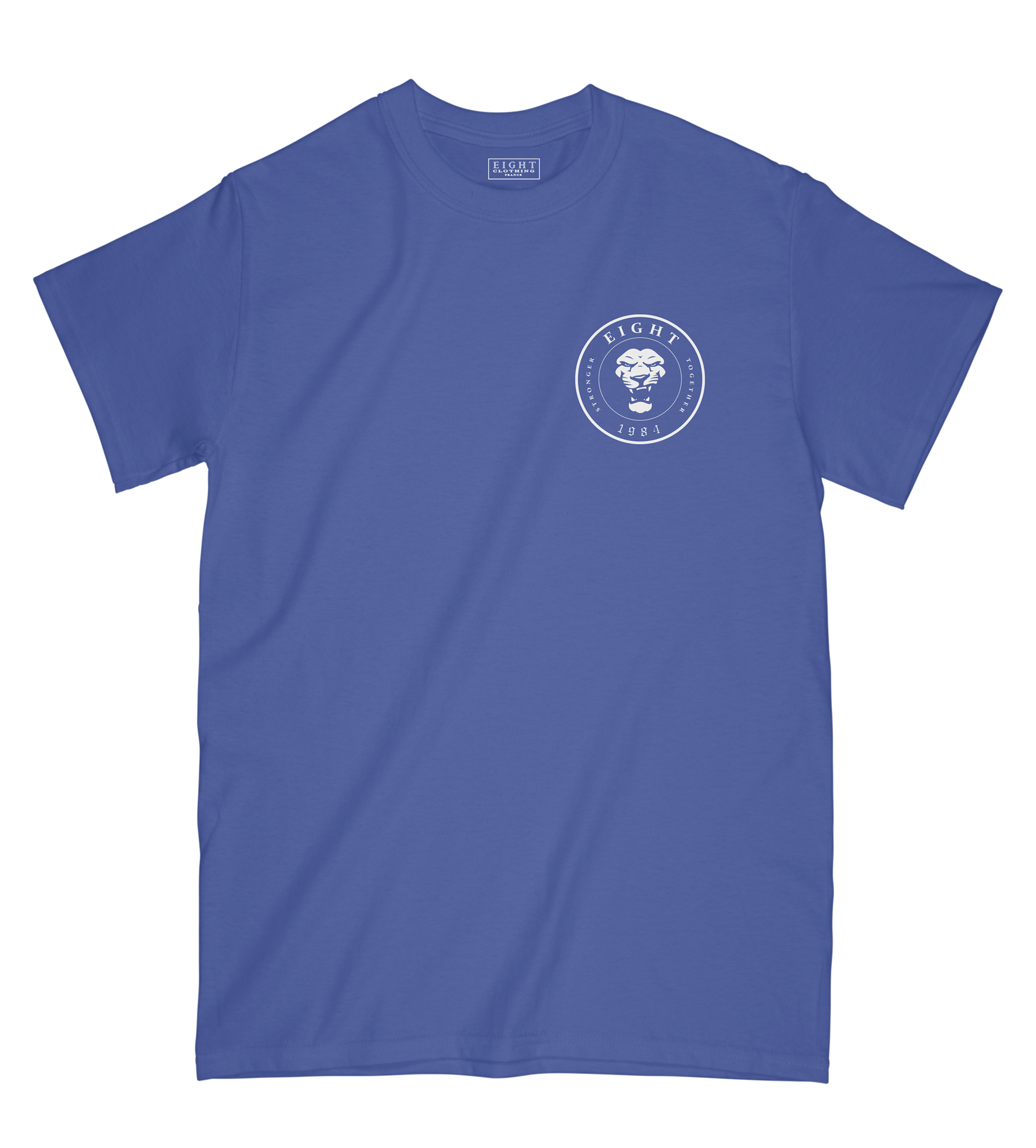 T-SHIRT | "SINGAM" - Bleu Royal/Blanc