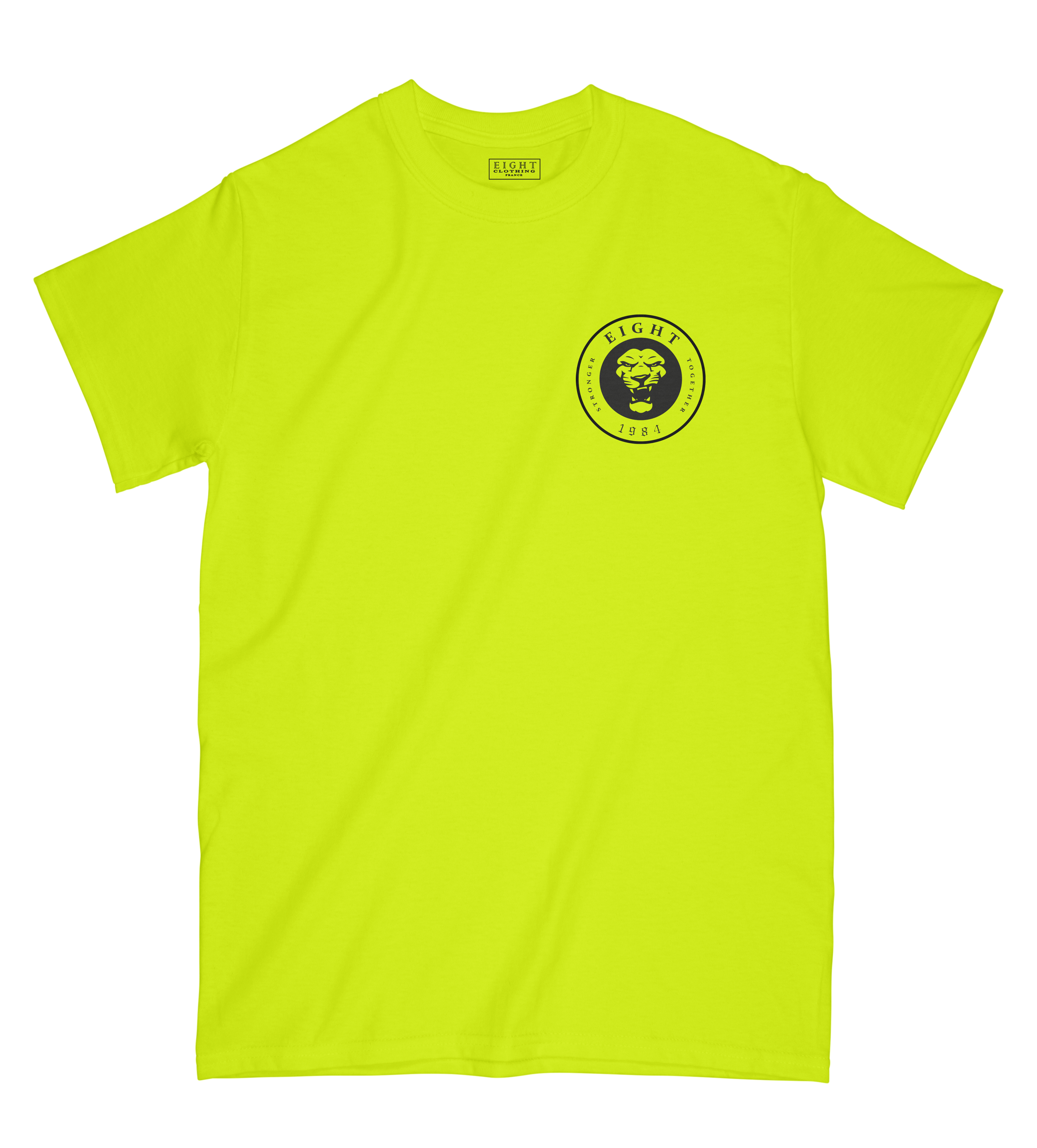 T-SHIRT | "SINGAM" - Jaune Fluo/Noir