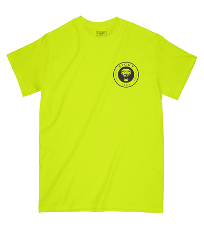 T-SHIRT | "SINGAM" - Jaune Fluo/Noir
