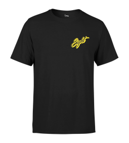 T-SHIRT | "HEART" - Noir/Jaune