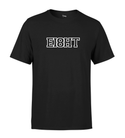 T-SHIRT | "EIGHT SCHOOL" - Noir/Blanc