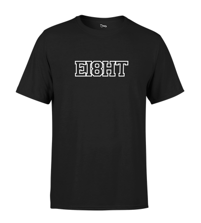 T-SHIRT | "EIGHT SCHOOL" - Noir/Blanc