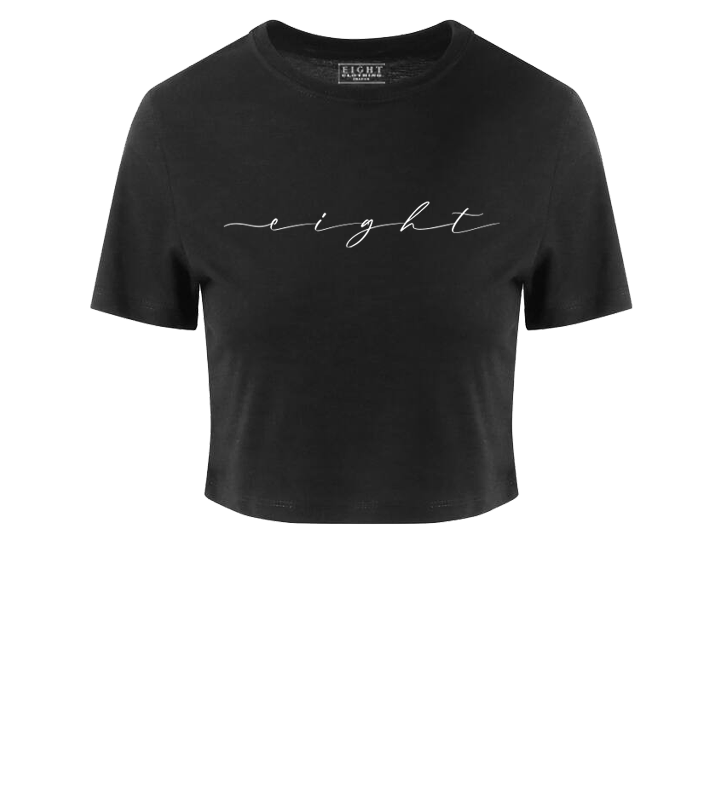 T-SHIRT COURT FEMME | "CALI" - Noir/Blanc