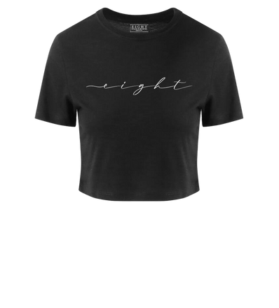 T-SHIRT COURT FEMME | "CALI" - Noir/Blanc