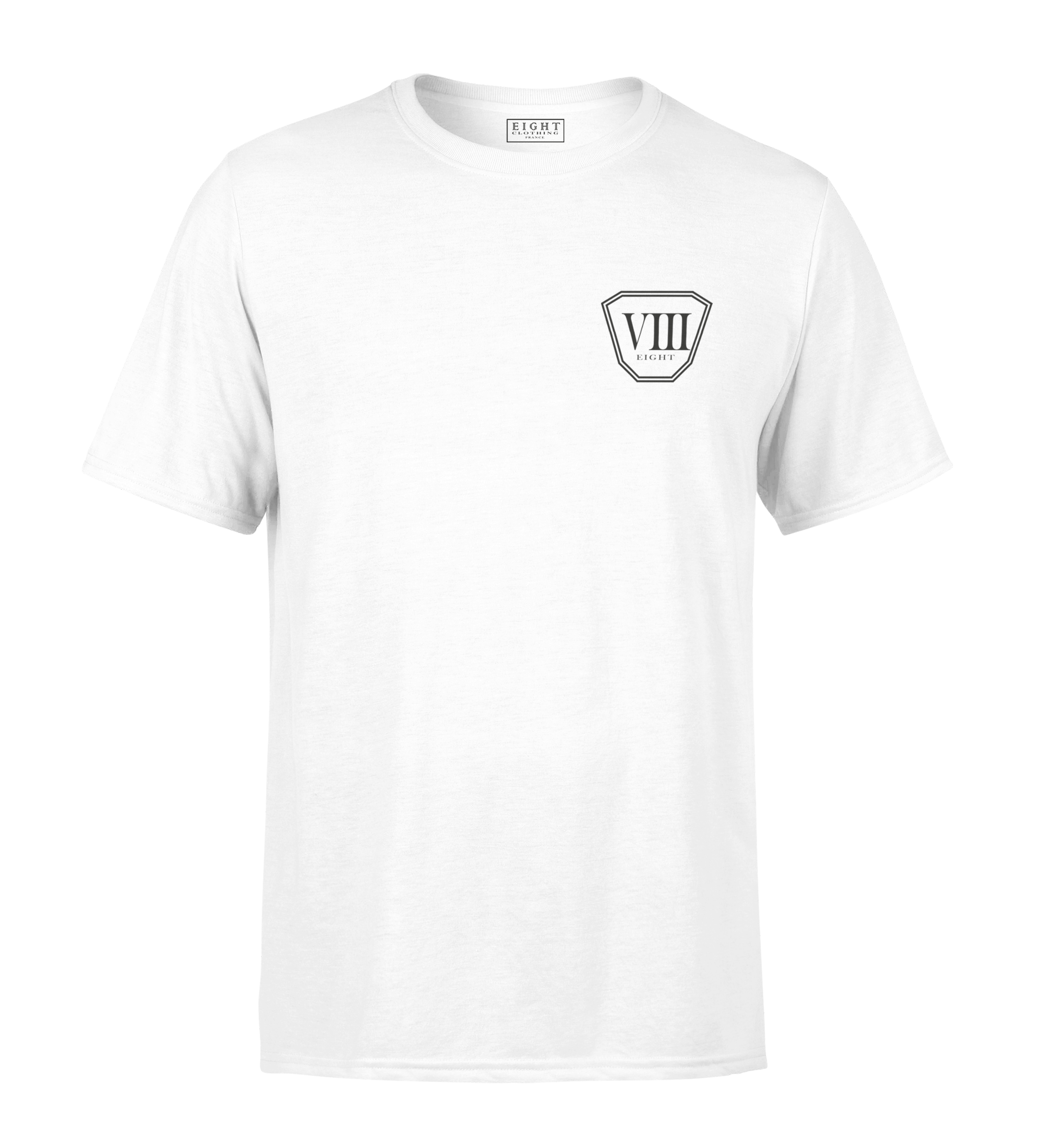T-SHIRT | "OCTO" - Blanc/Noir