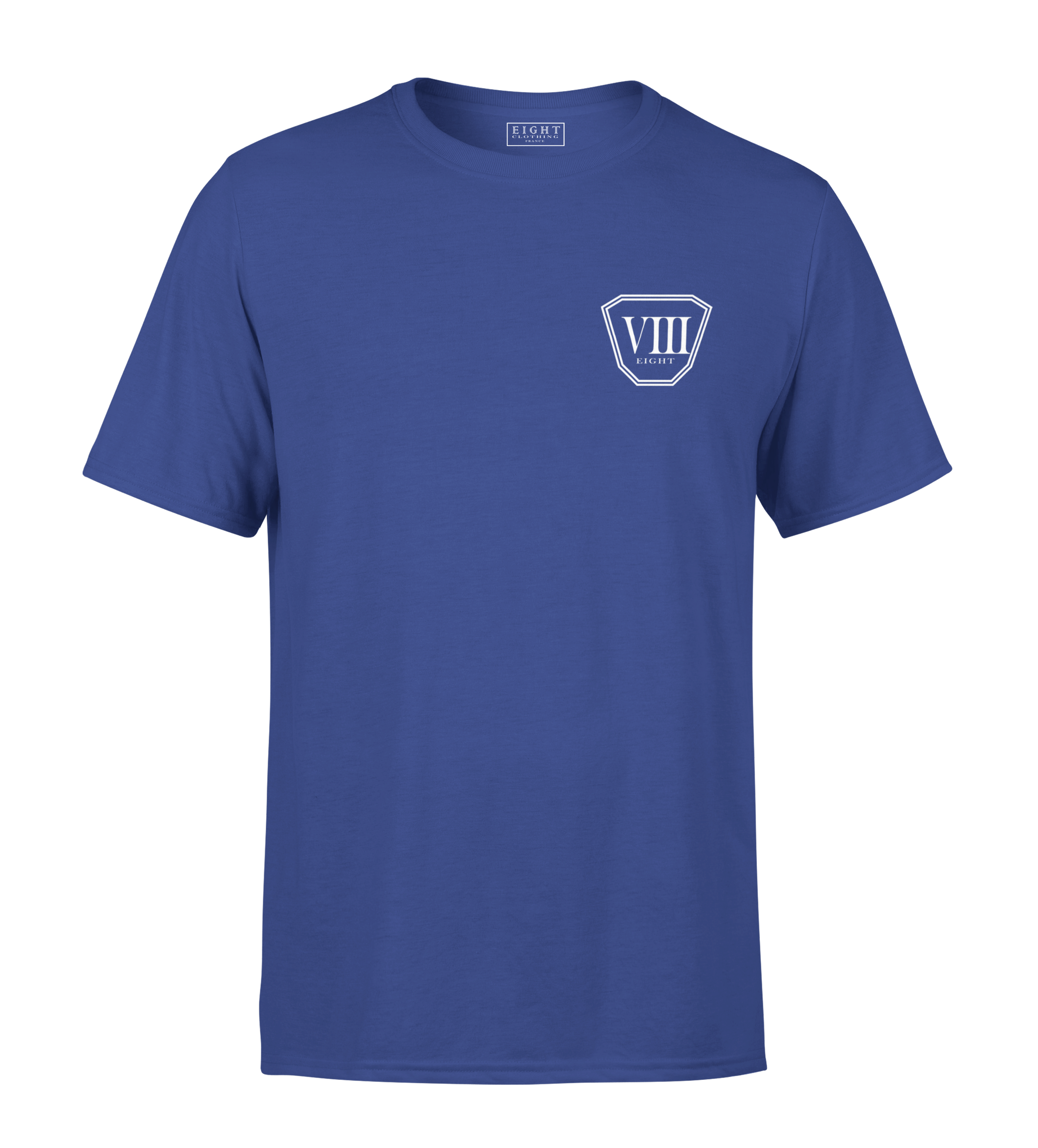 T-SHIRT | "OCTO" - Bleu Royal/Blanc