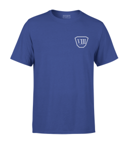 T-SHIRT | "OCTO" - Bleu Royal/Blanc
