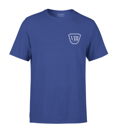 T-SHIRT | "OCTO" - Bleu Royal/Blanc