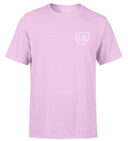 T-SHIRT | "OCTO" - Rose/Blanc