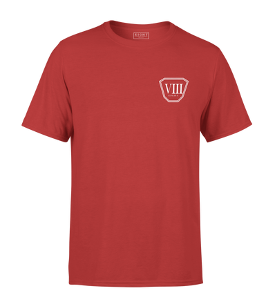 T-SHIRT | "OCTO" - Rouge/Blanc