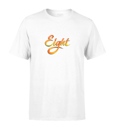 T-SHIRT | "SUMMER'EIGHT" - Blanc/Jaune