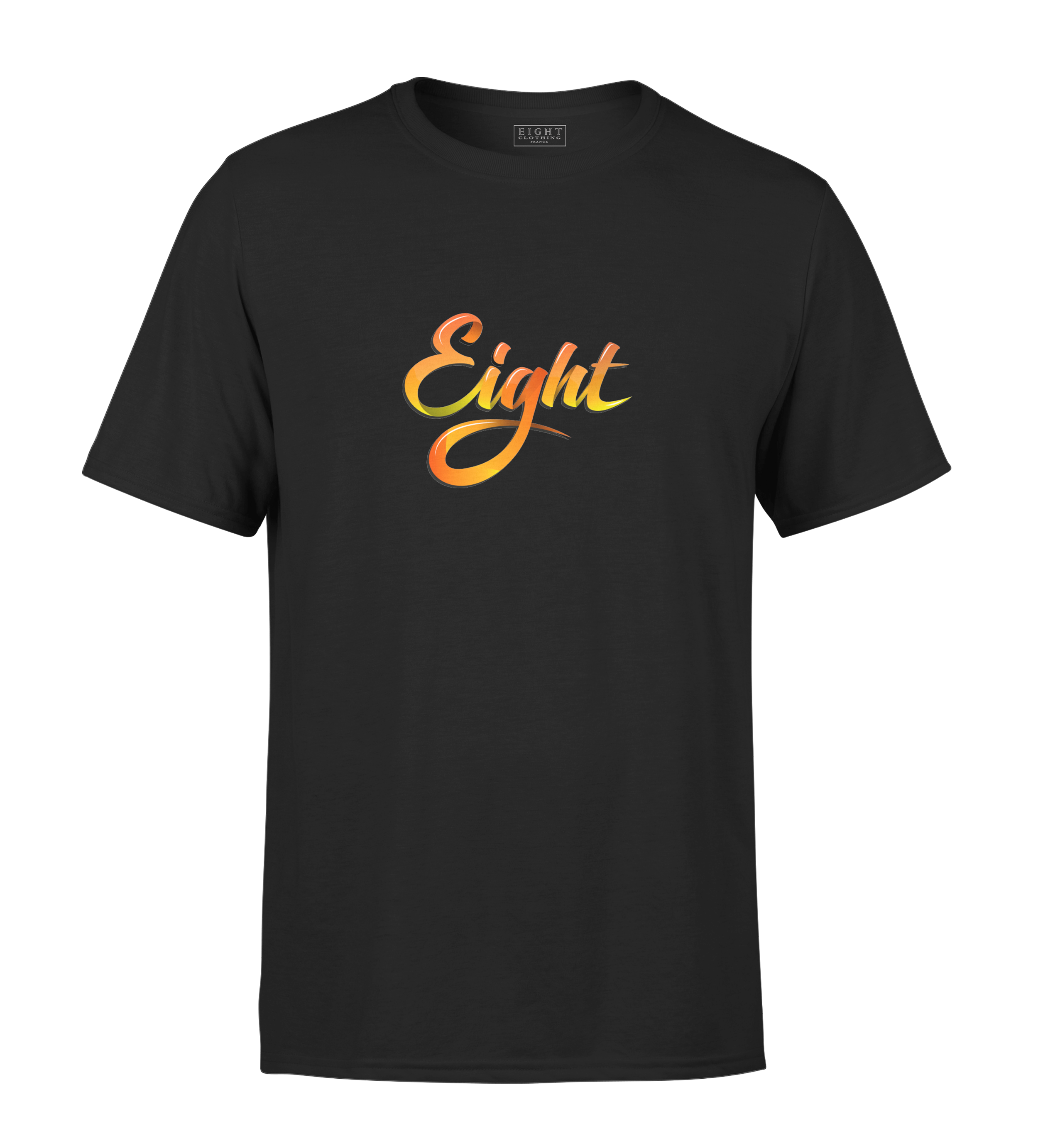 T-SHIRT | "SUMMER'EIGHT" - Noir/Jaune