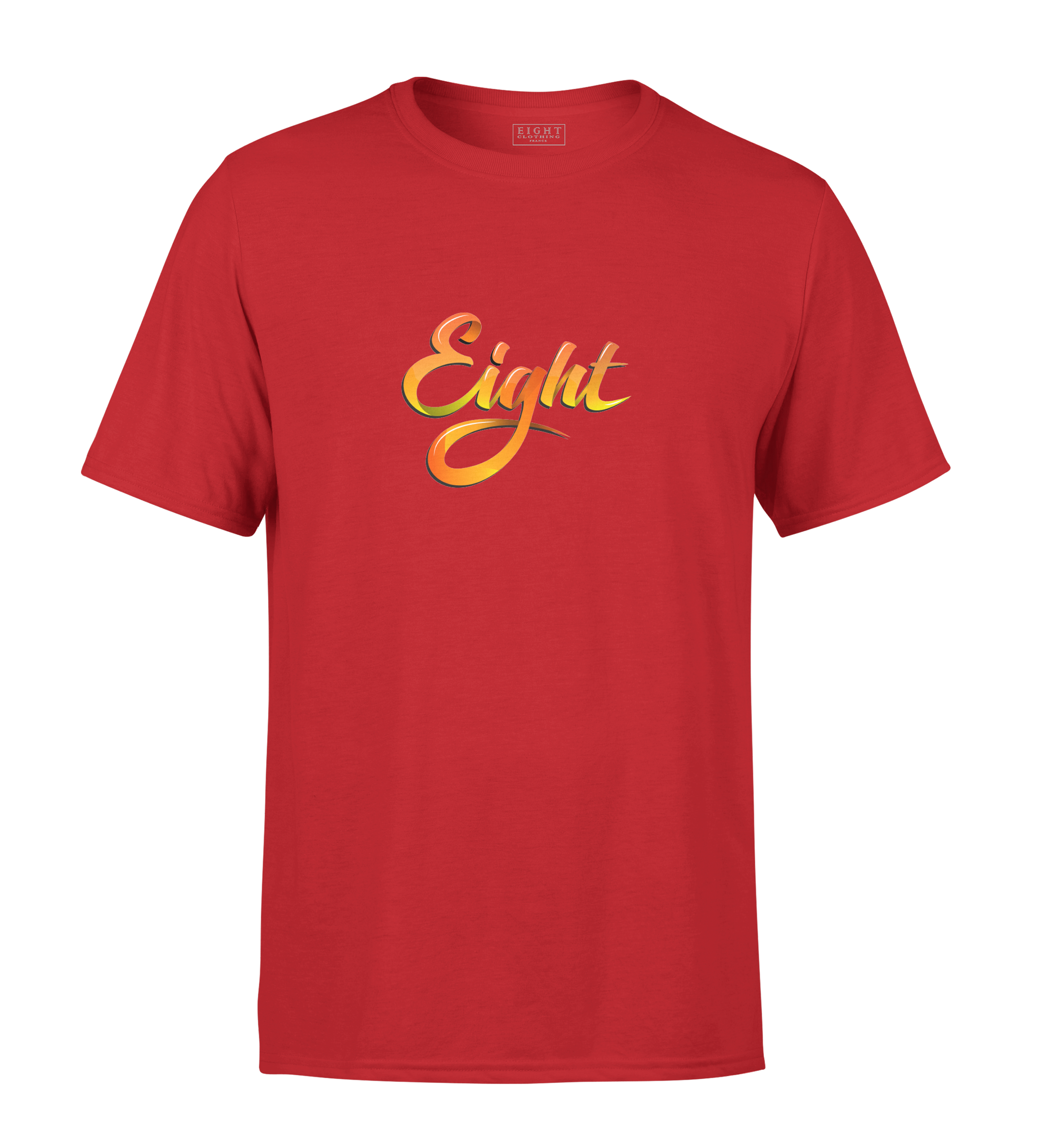 T-SHIRT | "SUMMER'EIGHT" - Rouge/Jaune