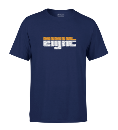 T-SHIRT | "SUNSET" - Marine/Blanc/Orange