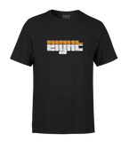 T-SHIRT | "SUNSET" - Noir/Blanc/Orange