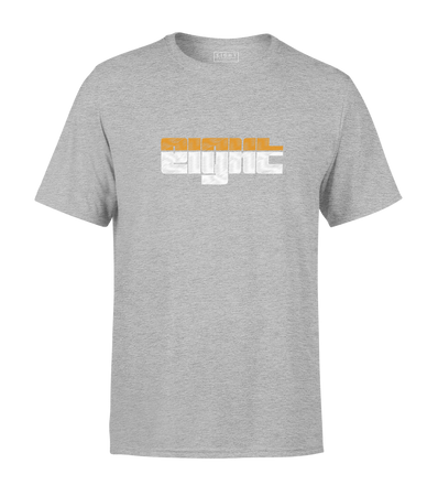 T-SHIRT | "SUNSET" - Gris/Blanc/Orange