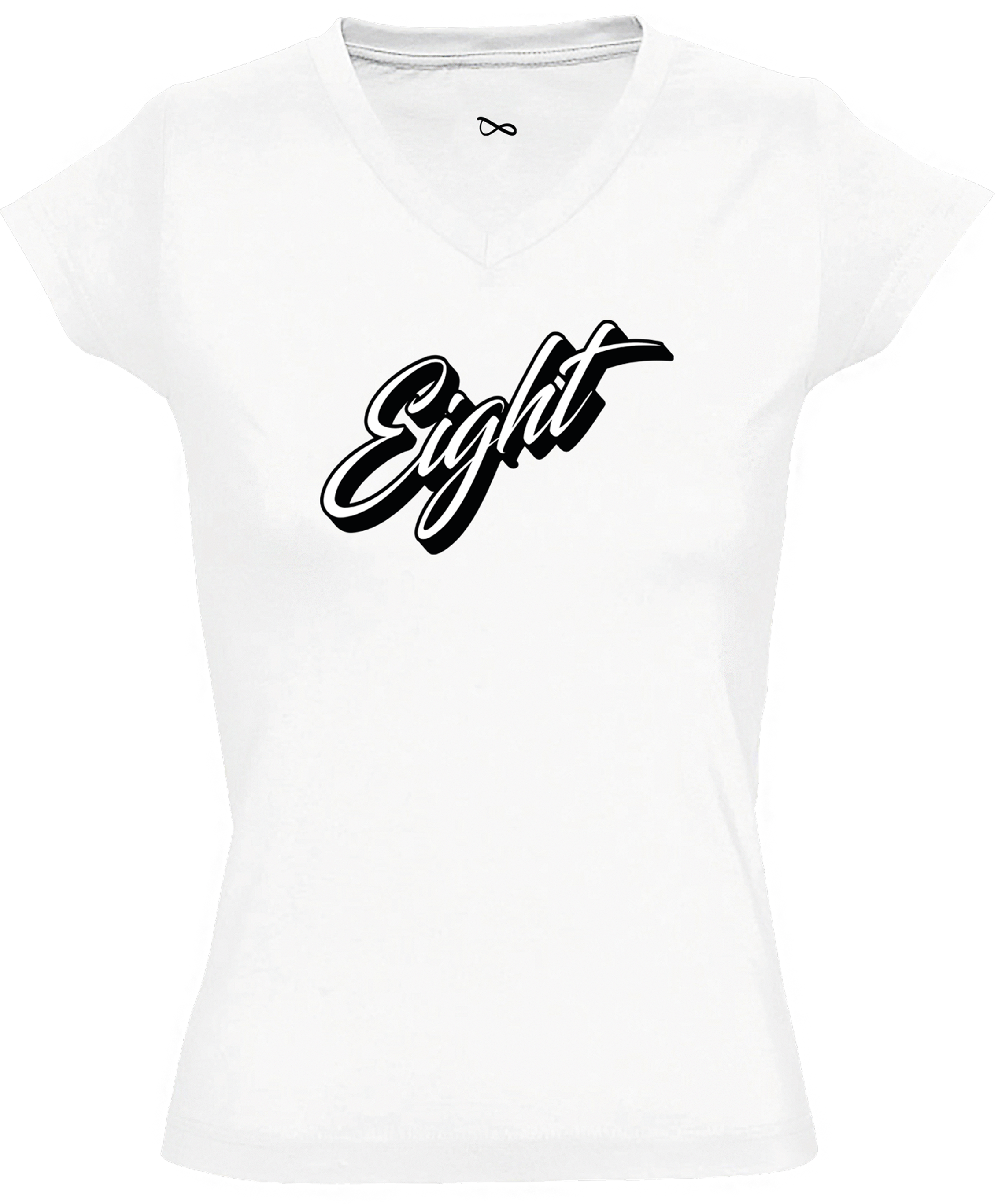 T-SHIRT FEMME | "CLASSIC" - Blanc/Noir