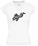 T-SHIRT FEMME | "CLASSIC" - Blanc/Noir