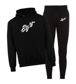 ENSEMBLE SWEAT-CAPUCHE | "CLASSIC" - Noir/Blanc