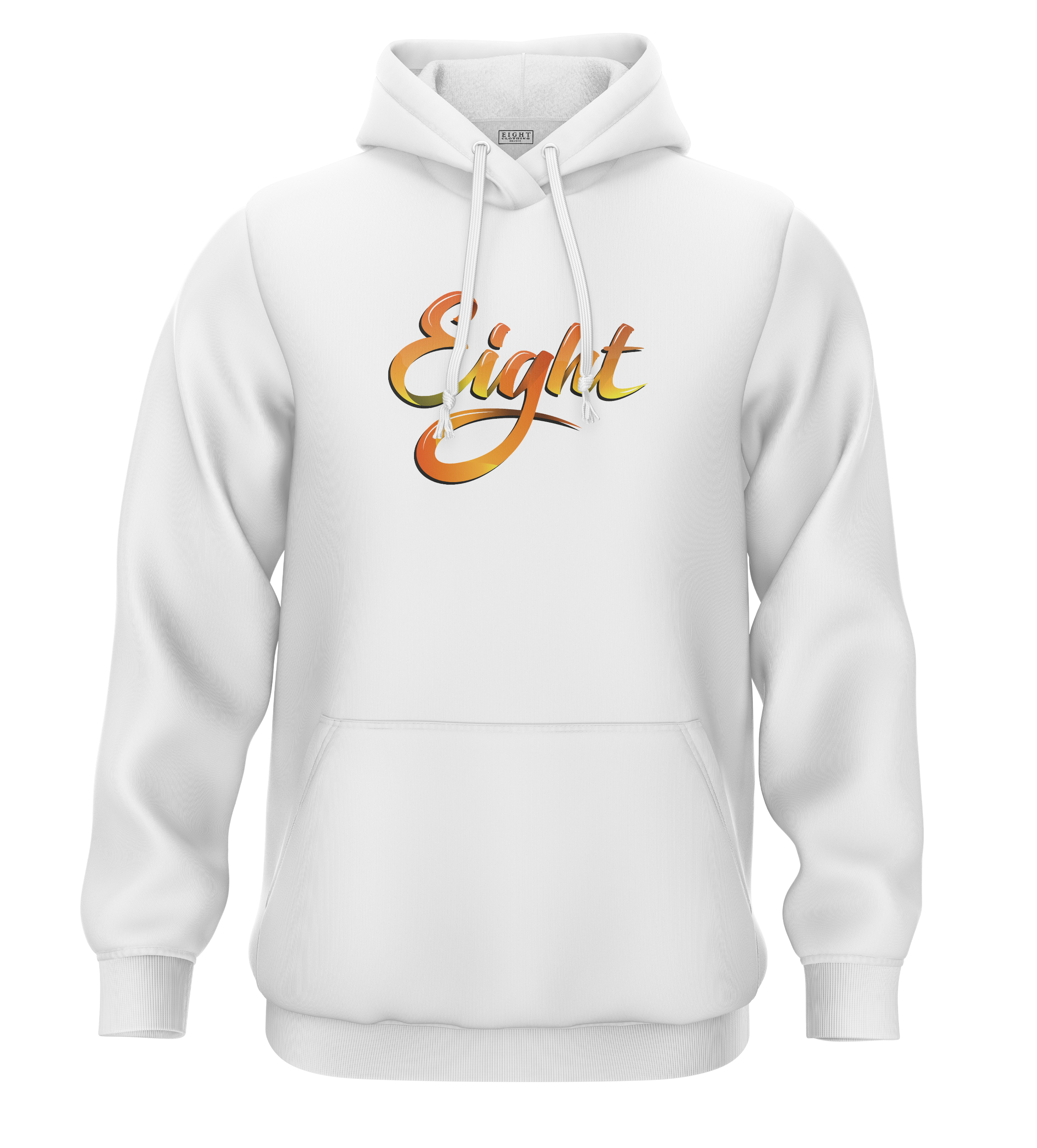 SWEAT-CAPUCHE | "SUMMER'EIGHT" - Blanc/Jaune