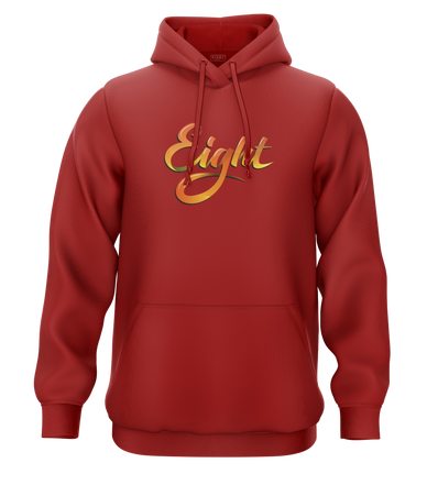 SWEAT-CAPUCHE | "SUMMER'EIGHT" - Rouge/Jaune