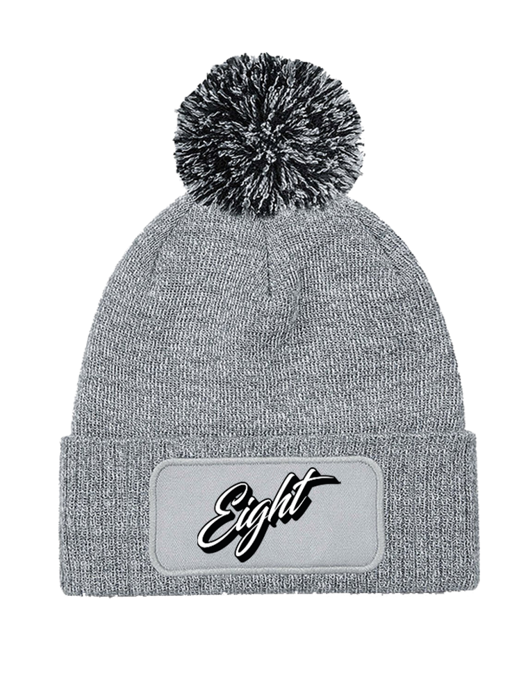 BONNET POMPON | "CLASSIC" - Gris Chiné/Noir