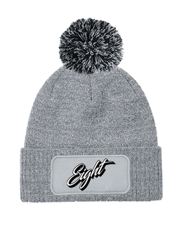 BONNET POMPON | "CLASSIC" - Gris Chiné/Noir