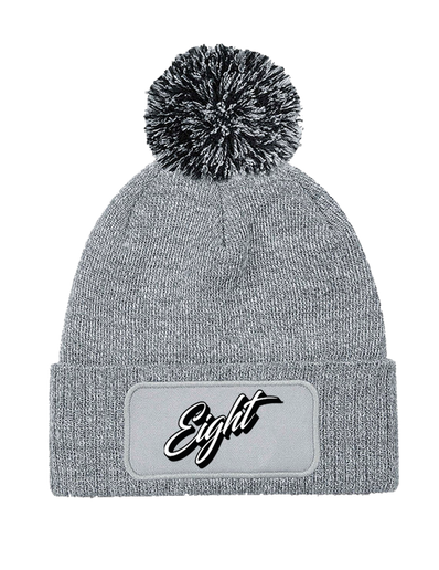 BONNET POMPON | "CLASSIC" - Gris Chiné/Noir