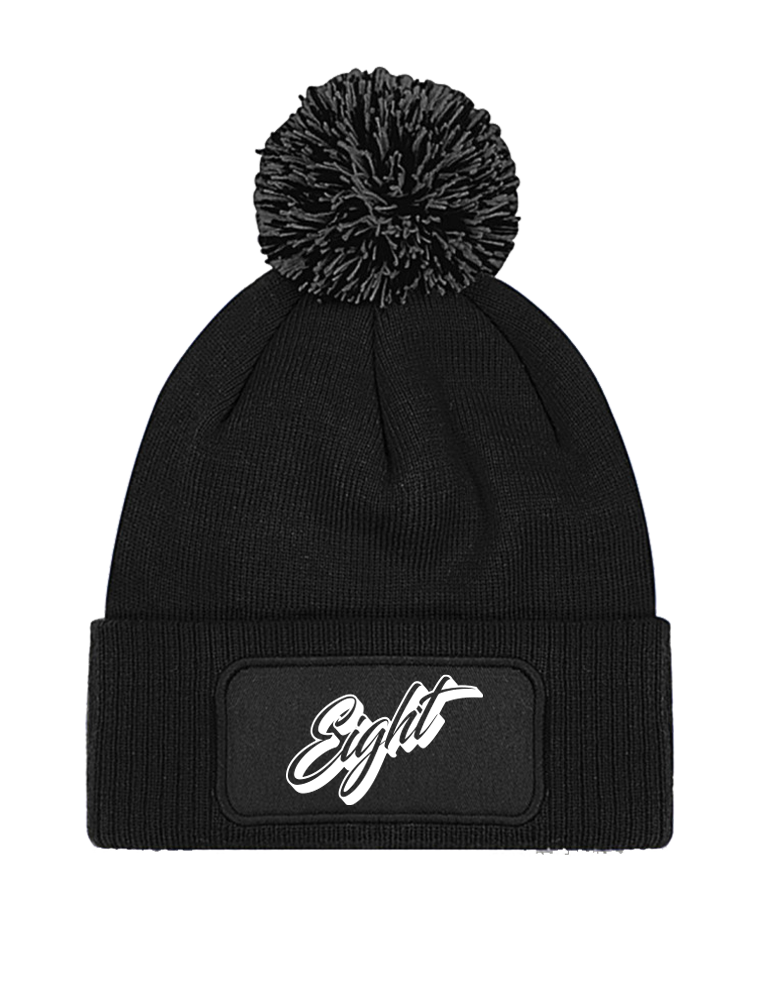 BONNET POMPON | "CLASSIC" - Noir/Blanc
