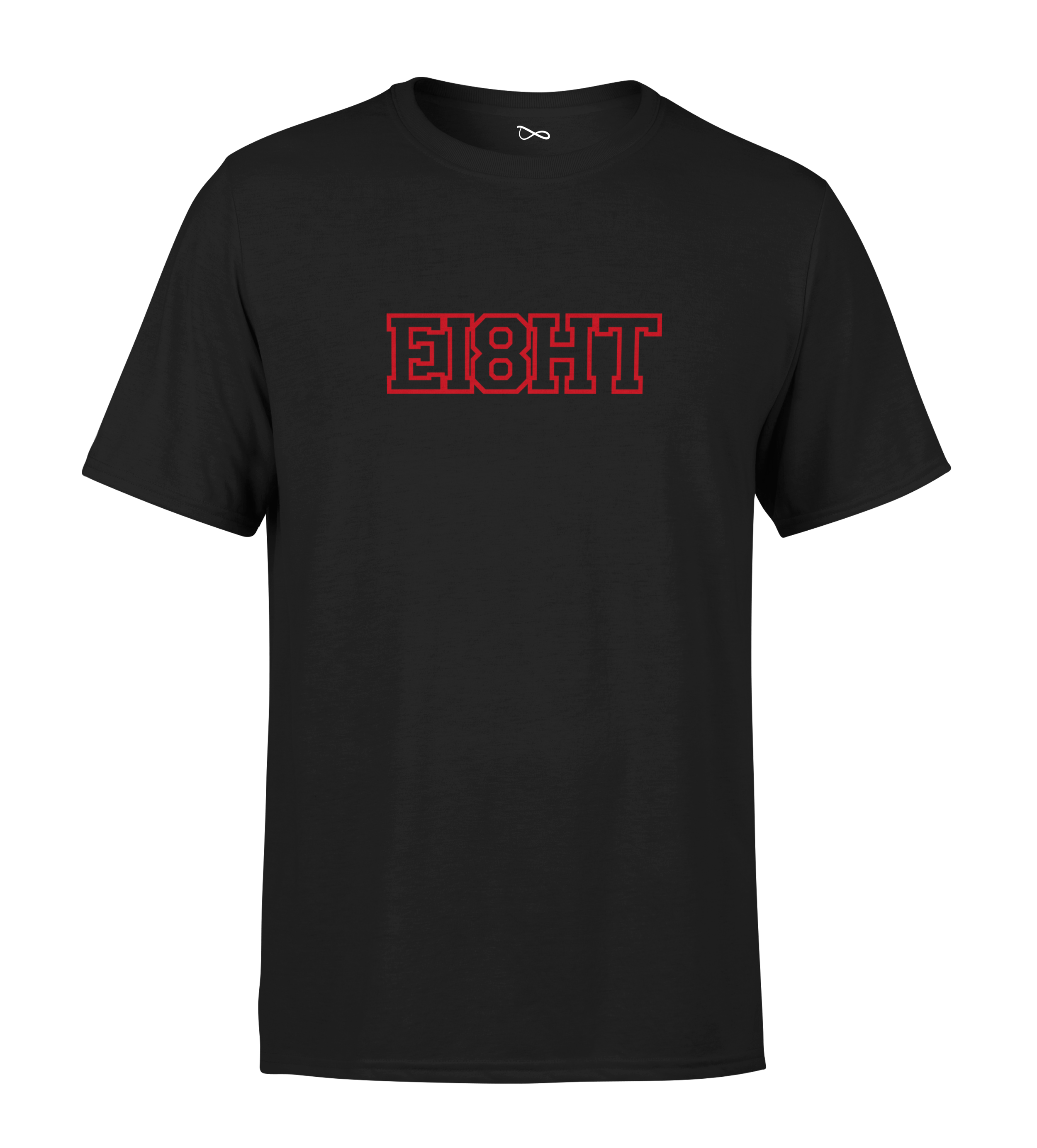 T-SHIRT | "EIGHT SCHOOL" - Noir/Rouge